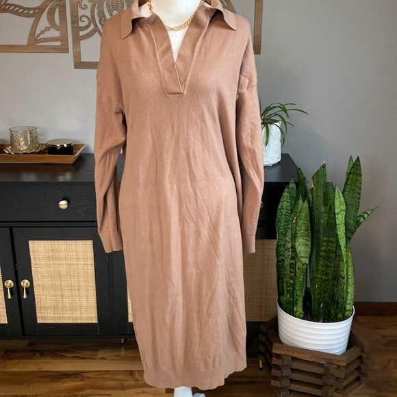 Philosophy Dresses & Skirts - Philosophy Knit Polo Sweater Dress Size Large NWT